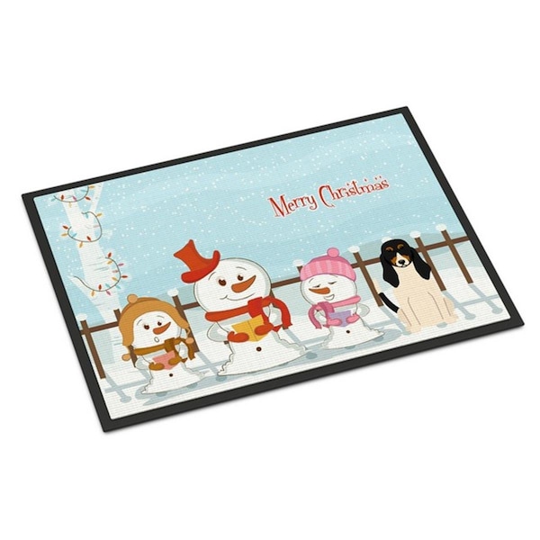 Carolines Treasures Merry Christmas Carolers Swiss Hound Indoor or Outdoor Mat, 24 x 0.25 x 36 in. BB2375JMAT - main